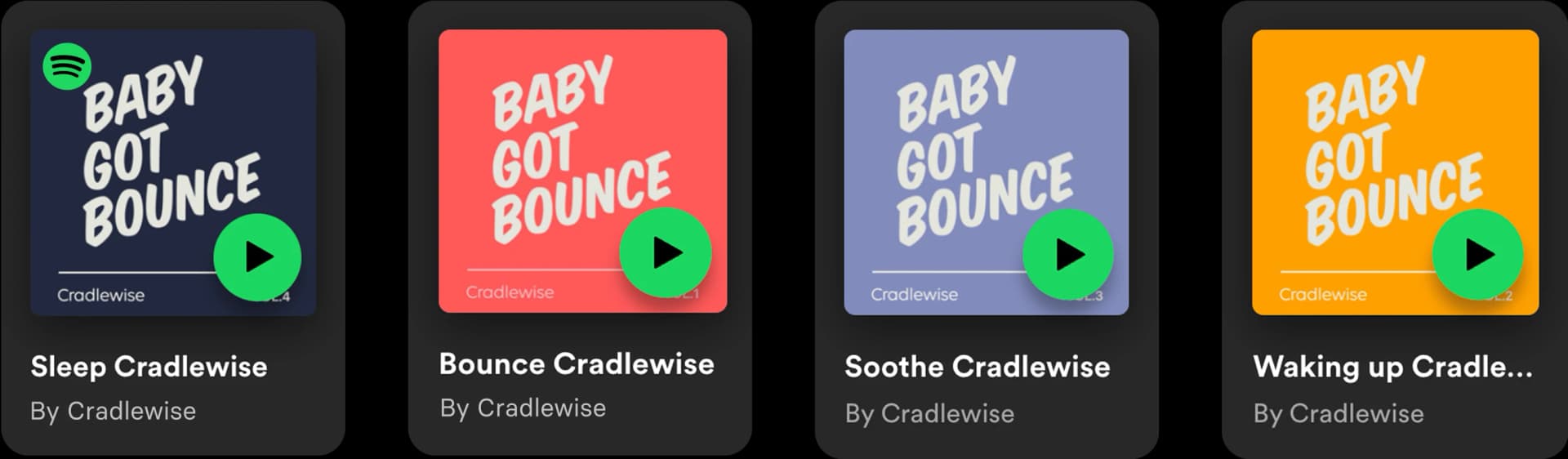 Spotify integration with Cradlewise crib bounce