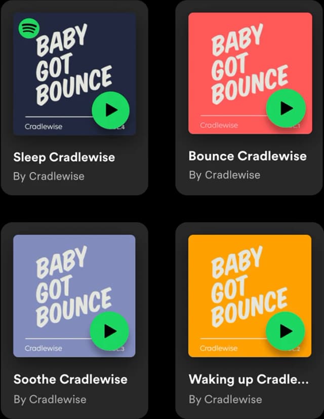 Spotify integration with Cradlewise crib bounce