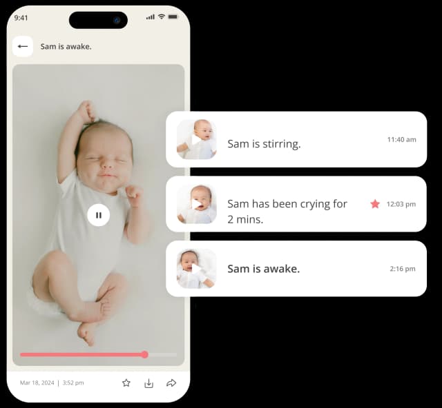 30-second video clip notification on phone