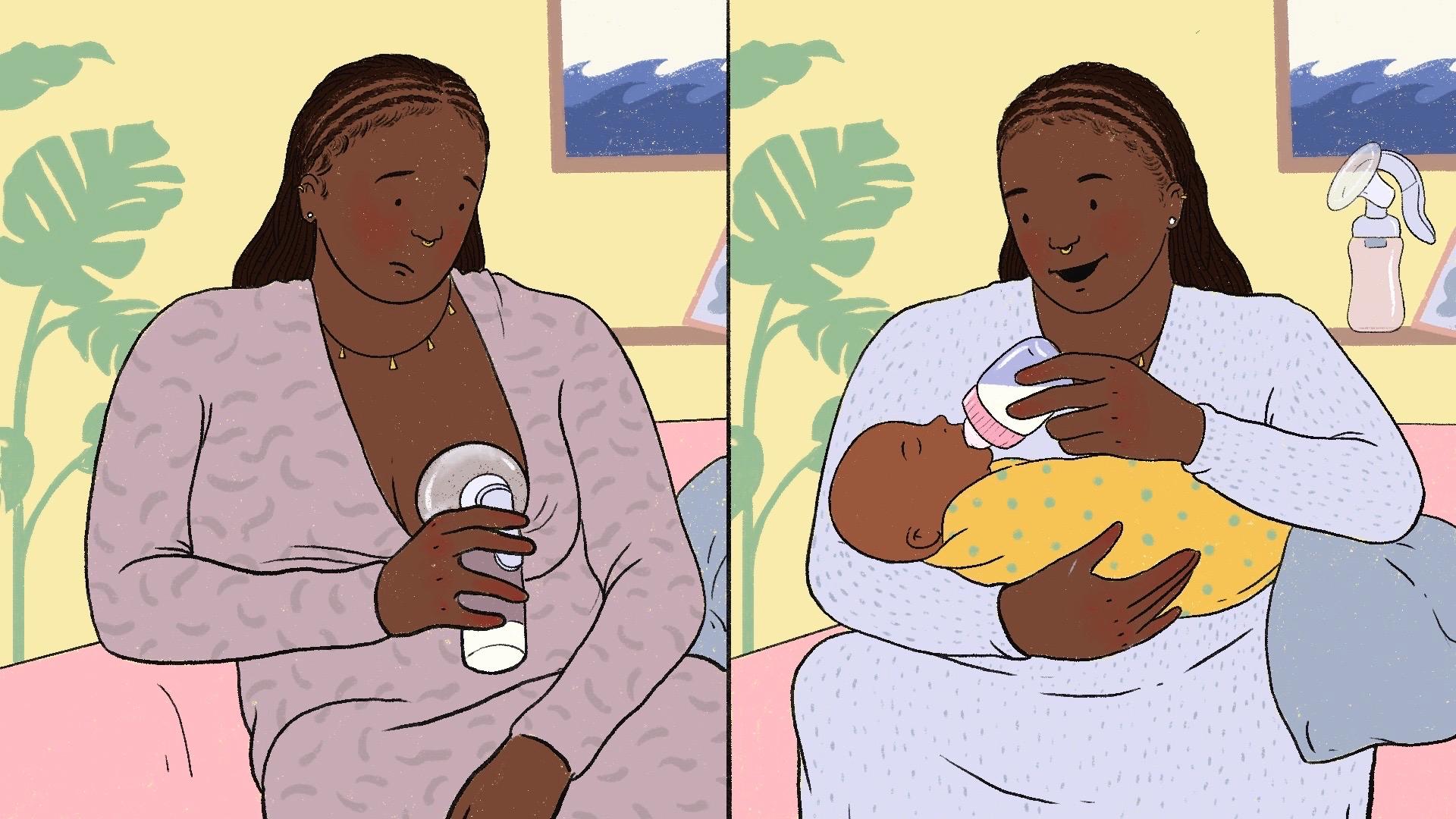 The highs and lows of using a breast pump