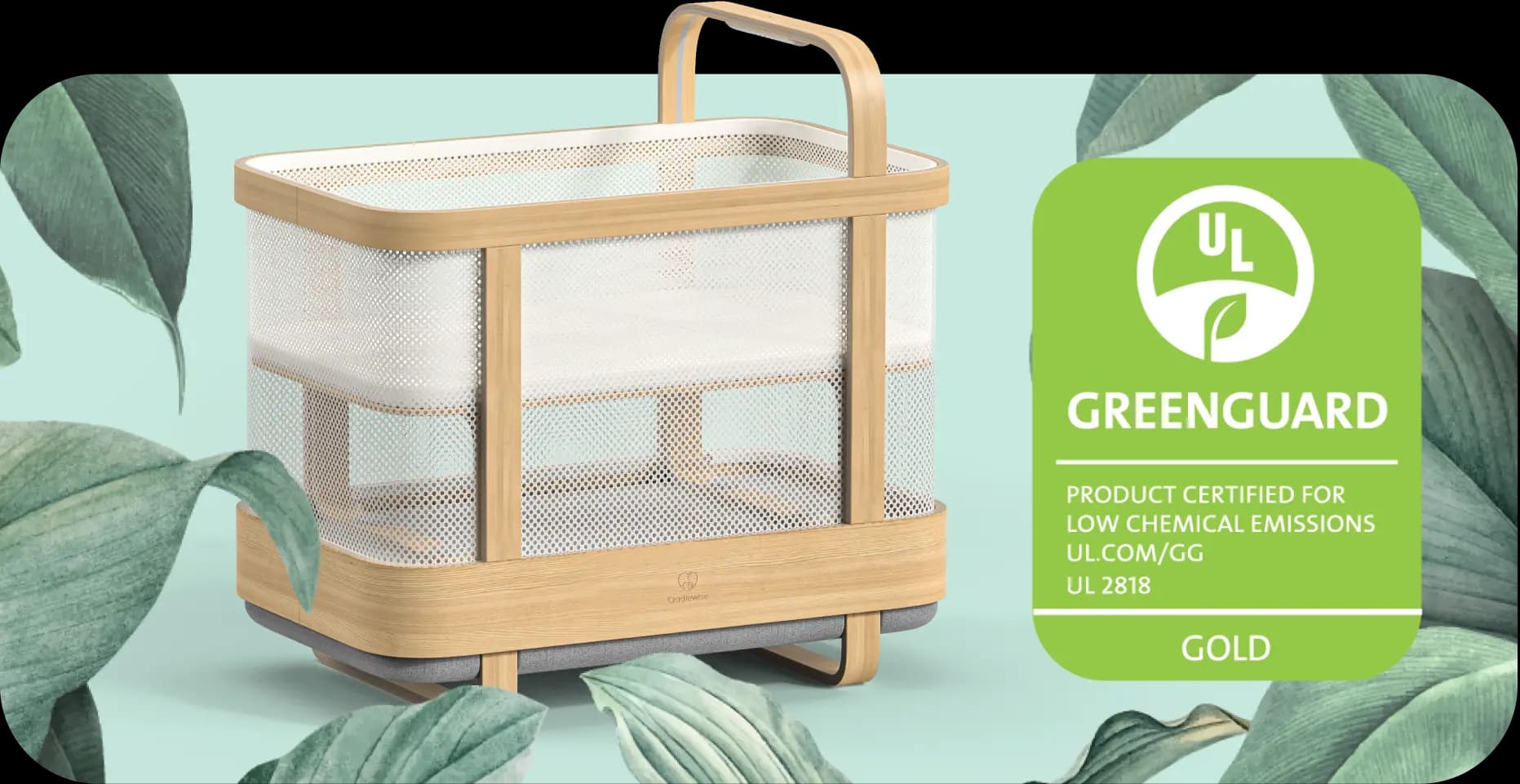 Greenguard Gold certified for low chemical emissions (UL.COM/GG UL 2818)